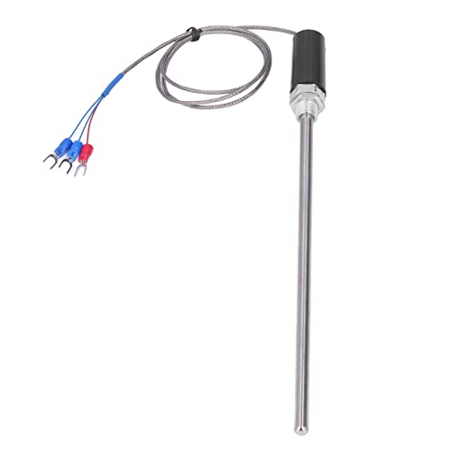 PT100 senzor Temperature, 0-400℃ 3 jezgra zaštićena žica jednostavan za rukovanje termoelementom sonde od nerđajućeg čelika za opremu