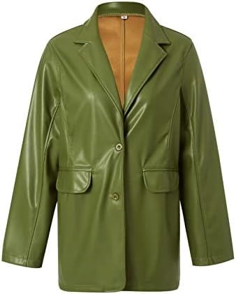 Eaktool ženska žena kaput kožni kaput dugih rukava revel lablica jakne prednji kaput kaput hip hop termalna jakna