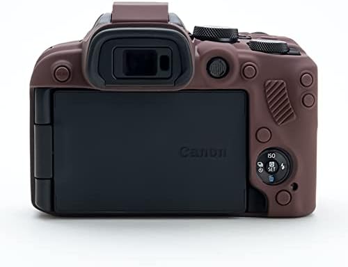 Rieibi EOS R10 futrola za kameru-silikonska futrola za digitalnu kameru Canon eos R10 - zaštitni poklopac silikon za Canon R10-kafa