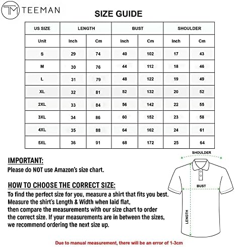 Teeman Custom Funny Golf polo majice za muškarce, muške lude golf majice za muškarce kratki rukav, golf polo majice za muškarce