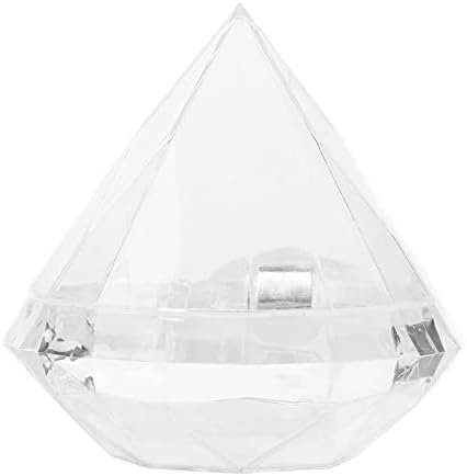 Yihexuankeji bomboni za skladištenje, dijamantski oblikovan čistom tegle prozirne plastične kutije ukrasne bombone za dom