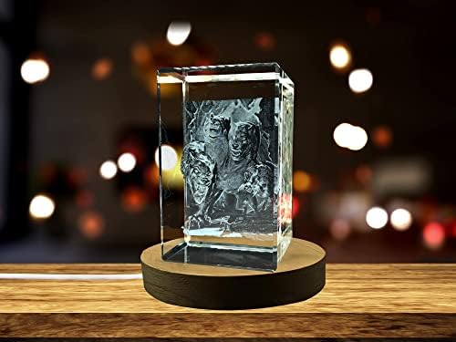 Cerberus Art | 3D ugravirani kristal čuva | Poklon / dekor | Kolekcionarstvo | Suvenir | 3D Kristalni foto poklon | 3D fotografski