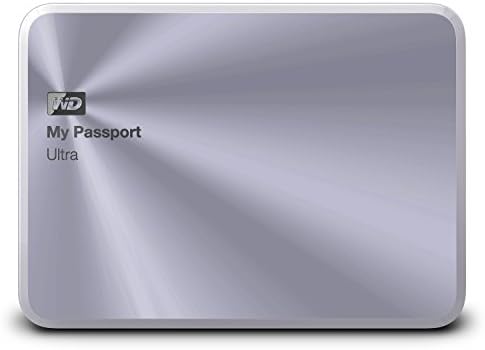 WD 2TB Silver My Passport Ultra Metal Edition Prijenosni vanjski tvrdi disk-USB 3.0-WDBEZW0020BSL-NESN