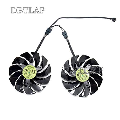 Dbtlap 88mm T129215su ventilator za hlađenje grafičke kartice kompatibilan za Gigabyte GTX 1050 Ti RX 480 470 570 580 GTX 1060 G1