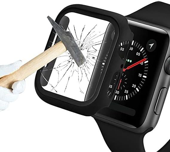Adtismark Apple Watch Case 42mm sa zaštitnikom zaslona za Apple Watch Series 4 44mm Case 6 5 4 SE, ultra tanki branik HD Clear zaštitni