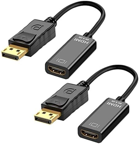 DEORNA DisplayPort u HDMI adapter, 4k DP za HDMI pretvarač muški za žene za Dell, HP, Lenovo, desktop, laptop, monitor, projektor,
