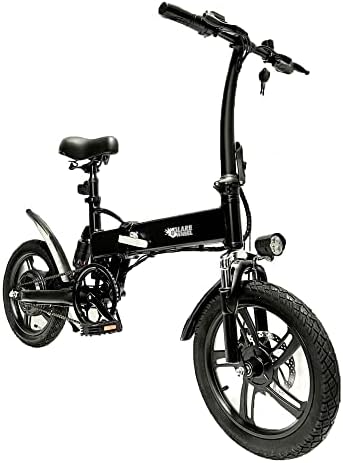 GLAREWHEEL EB-X3 sklopivi električni bicikl | Raspon 32 milja sa papučicom - crna