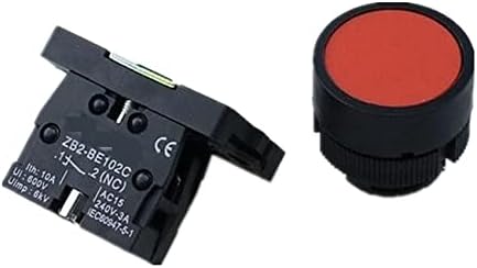 HKTS 22mm 1 Ne / 1NC Znak trenutačni prekidač gumba 600V 10A ZB2-EA31 crvena, zelena, žuta, plava, bijela i crna