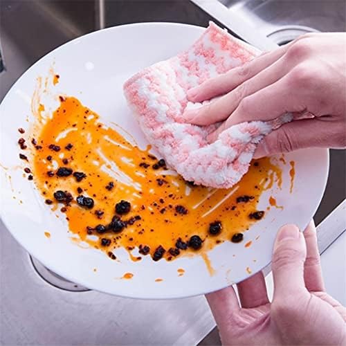 CEHSG 5pcs debeli kuhinjski ručnik za ručnik za kućnu kućnu kuhinju Klagice Microfiber Ne-Stick ulje za čišćenje Obrišite krpu