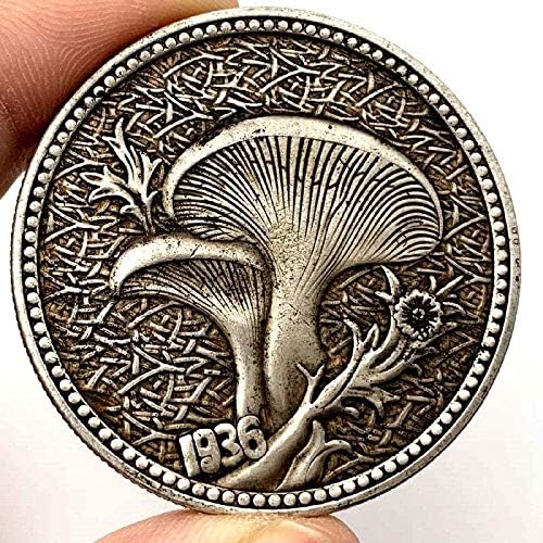 1937 Wanderer gljiva antikni bakar i srebrna kolekcija kovanica novčića novčića kovanica kovanica sa sobom Love Coin Coin Kopiraj