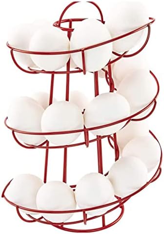 Spiralna korpa za jaja, moderni Spiralni dozator za jaja stalak za dozator jaja za skladištenje jaja sadrži približno 20 jaja za kuhinjsku