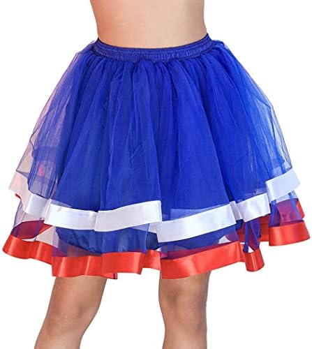 Reetan Tulle Tutu suknja Elastična slojevljena plesna suknja sa vrpcom modne performanse Tutus kostim za žene i djevojke