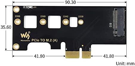 PCIe do M.2 adapter, podržava Raspberry PI Compute Modul 4, brže čitanje / pisanje, kompatibilne različite veličine M.2 SSD