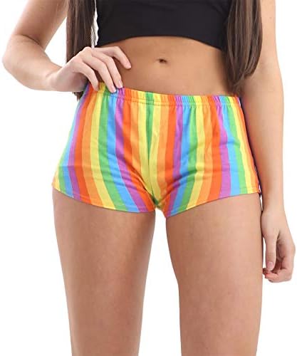 Ženske LGBT lezbijske duge pruge Hot hlače Dame Gay Pride Festival Dance Party Shorts S / XL