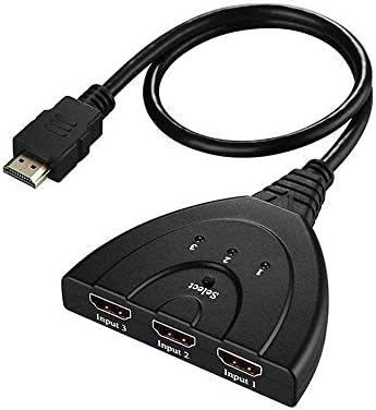 MINI 3 PORT HDMI razdjelnika kabela 1,4b 4K × 2K 1080p Switter HDMI prekidač 3 u 1 van Port Hub za HDTV Xbox PS3 PS4, ≤0,5m