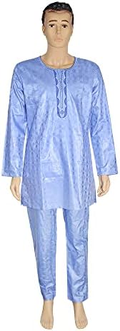HD Tradicionalna afrička odjeća za muškarce Nigerijski muškarac Agbada Veze Bazin Riche Boubou Outfit
