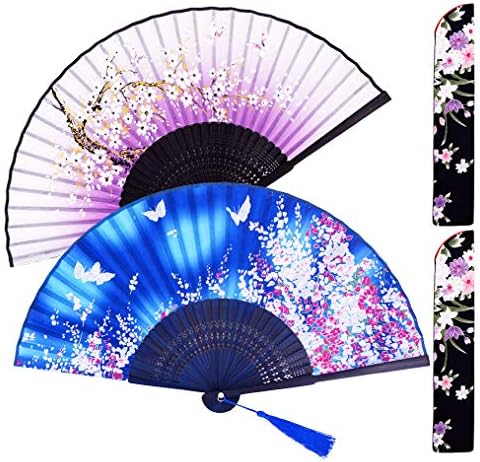 Meifan ručno održava sklopive ventilatore, kineski / japanski vintage retro stil navijači za festival, ples, poklon, performanse,