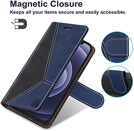 Caislean Galaxy A02s torbica za novčanik, [RFID Blocking] držači za kartice [unutrašnja futrola otporna na udarce] Premium PU kožna
