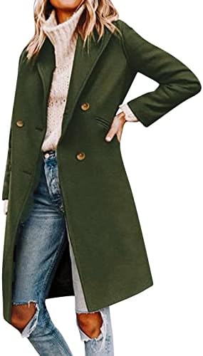 Ženska zimska kaput rever ovratnik dugih rukava, kožna jakna od kožne jakne za zgušnjavanje ženske jakne sa džepovima