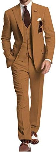 Muški tanak fit 3 komada odijelo vrhunske jakne za jaknu vest vjenčani tuxedoes Business odijelo