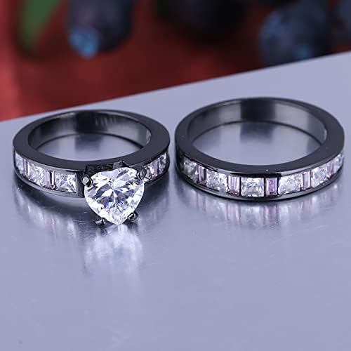 2023 Novi Angažman Vjenčanje Ljubav Srce Cirkon Dame Svadbeni Prsten Modni Prsten Za Zabavu Poklon Prstenovi Rasklapanje Prstena