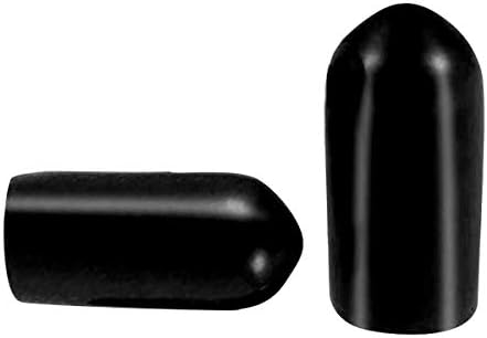 Navoj za zaštitu navoja PVC gume Okrugla cijev vijak poklopac poklopca ekološki Crna 5.5 mm ID 50kom