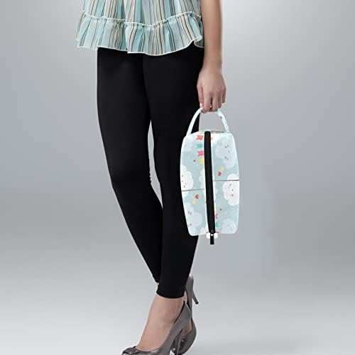 Tbouobt torba za šminku Zipper torbica Travel Kozmetički organizator za žene i djevojke, Cartoon Winter Penguin