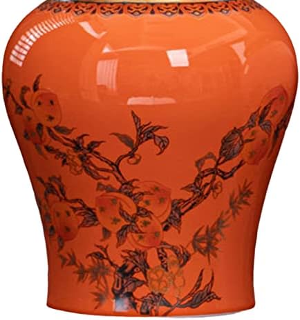 Baoblaze Porcelanski đumbir JAR HEMPLE JAR kineski stil Skladišta sa poklopcem 12,5x19.5cm Početna stranica Accent Deventica Devet