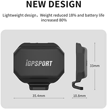Igpport Senzor brzine / kadence + i Bluetooth RPM Biciklistički senzor kadence, bežični senzor za bicikle za biciklistički računar,
