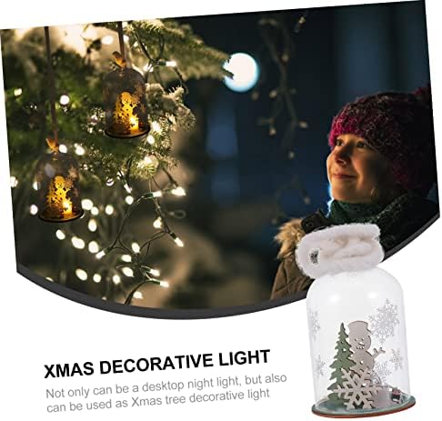 BESPORTBLE 1pc noćno svjetlo Ornament LED noćno svjetlo Out Door Decor Nordic Decor Božić Party viseća dekoracija Božić Vodeni fenjer