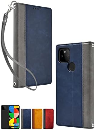 shizukawill Bicolor Sintetička kožna torbica za Google Pixel5a 5G Flip Folio Cover RAFFINE case