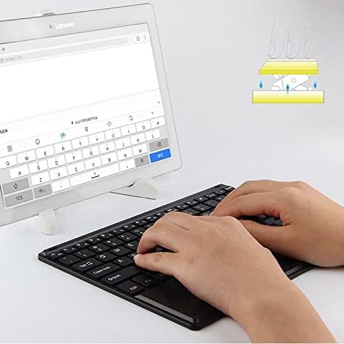 BoxWave tastatura kompatibilna sa Realme V11 5G-SlimKeys Bluetooth tastaturom sa Trackpadom, prenosivom tastaturom sa Trackpadom za