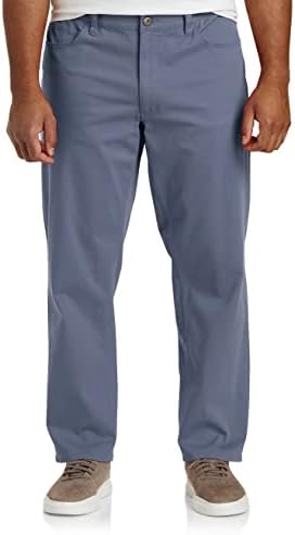 Hrast Hill by DXL muške velike i visoke ravno-fit 5 džepne hlače | 5-džepni stil izrađen od prozračnih, laganih pamuka