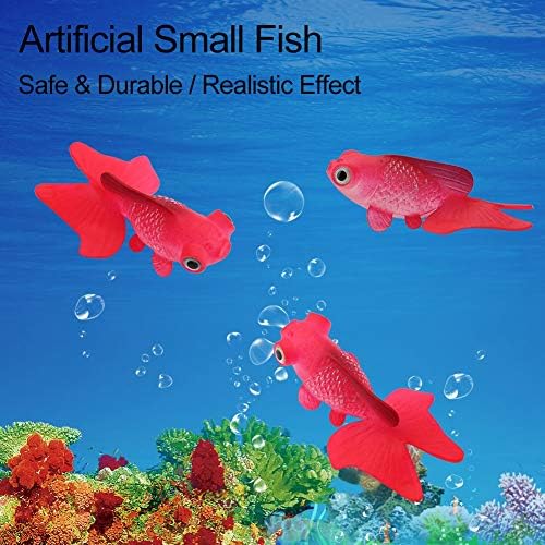 Ornament akvarijuma silikonska mala riba, dekoracija akvarijuma, simulaciona riba, nije lako izbledeti za akvarijum lako se čisti