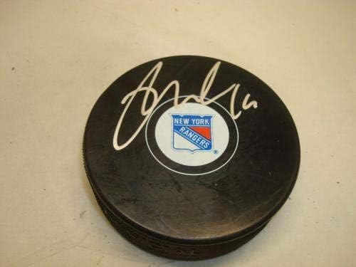 Derick Brassard potpisao New York Rangers Hockey Puck sa autogramom PSA / DNK COA 1C-autogramom NHL Paks
