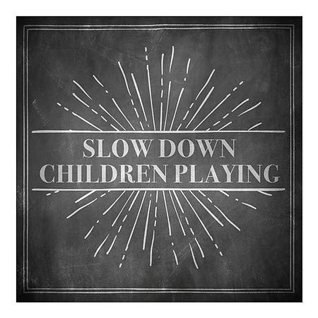 CGsignLab | Slow down djeca igraju - prozori Burst Cling | 24 x24