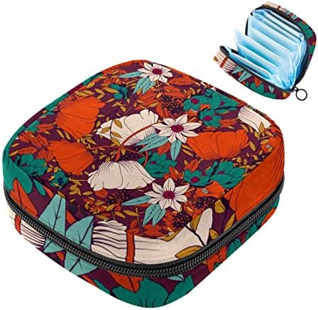 Dizajn u boji cvijeća torba za čuvanje higijenskih uložaka menstrualna torba Prijenosna torbica za menstrualne čašice sa patentnim