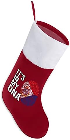 To je u mojoj DNK holandskim saint martin zastavom Božićne čarape Klasični viseći ukrasi Bijela manžetna bombonska torba za porodične