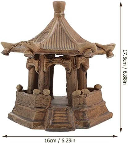 Happyyami Bonsai Dekoracija Dekorativna Pagoda Statua Keramički Oblik Dekor Akvarijum Dekor Akvarijum Uređenje Ornament Mini Meditacija