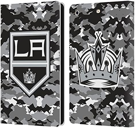 Dizajni za glavu službeno licencirani NHL kamuflaža Los Angeles kraljevi kožne knjige Court Courset Courset Cover Construible s Apple