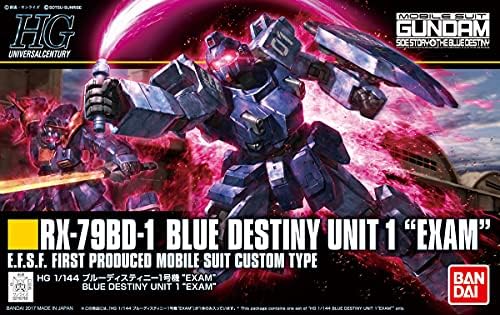 Bandai Hobby HGUC 1/144 plava sudbina Unit1 ispit Ms Gundam: plava sudbina model Kit figura