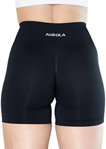 AUROLA Dream kolekcija trening šorc za žene visokog struka bešavne Scrunch atletsko trčanje teretana Yoga aktivne šorc Crne