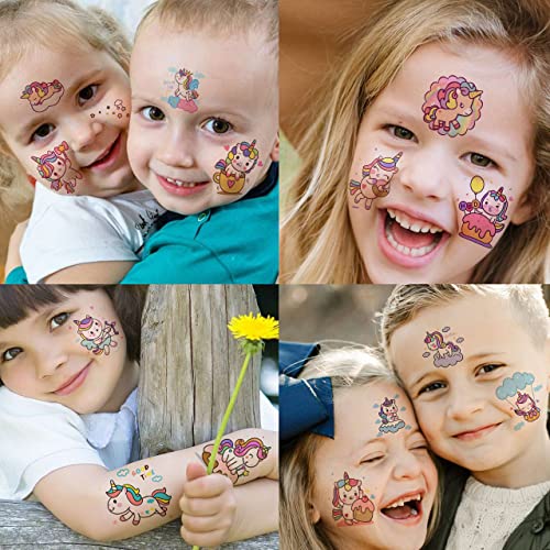Tasroi 50 kom. Privremene tetovaže za djecu za dječje djevojke, vodootporne lažne hands licem za lice za djecu Toddler, 3D crtani