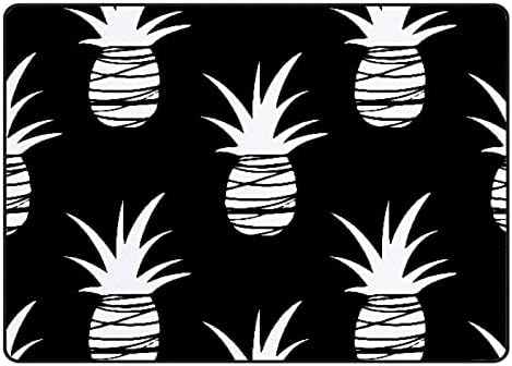 Xollar 72 x 48 u velikoj djeci prostirke za djecu Egzotični crni bijeli ananas mekani vrtić za djecu Playmat prostirki za dječje sobe