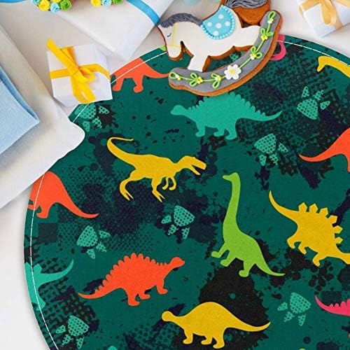 Heoeh Grunge Colorful Dinosaurusi Zabava crtani dino uzorak, non klizni vrata 15.7 Rudarske tepihe tepiha za djecu za djecu Dječja