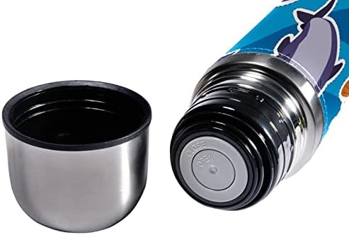 SDFSDFSD 17 oz Vakuum izolirane nehrđajuće čelične boce za vodu Sportska kavana Putna krigla Frična koža omotana BPA besplatna, dizajn