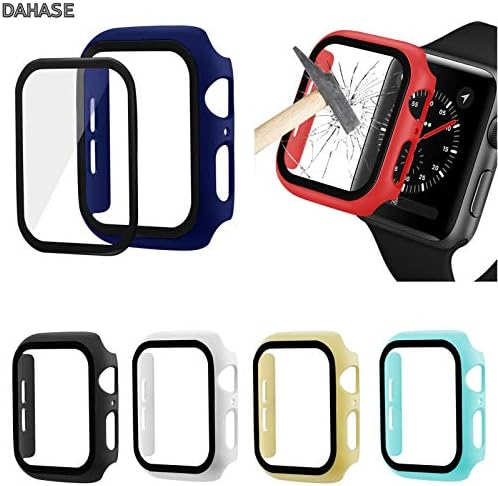 EEOM za Apple Watch 3D 9h Zaštitni zaslon od kaljenog stakla 44mm 42mm 40mm 38mm Shell serija 7 / SE / 6/5/4/3/2/1