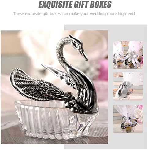 Doitool 24pcs Vjenčani bomboni Swan Swan Candy Conpreseri poklon kutije za pakiranje ukrasa za punjenje vrećice za zabavu za vjenčanje
