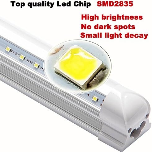25-pakovanje v-Shade LED cevno svetlo 14W fluorescentna lampa T8 2ft 0.6 M 600mm LED cevna lampa Super svetao 270 stepeni snop Clear