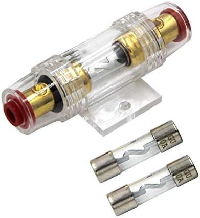 Carviya 4-8 Mjerač AWG LINE vodootporni držač osigurača sa dva 60a AGU tipa tipa za audio audio / alarm / pojačalo / kompresore